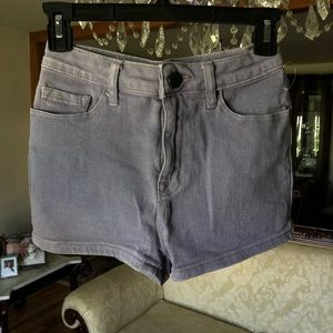 Purple High Waisted Shorts